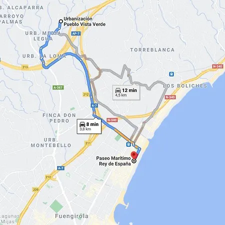 Apartamento Acogedor, Tranquilo, Luminoso, Jardín Privado Mijas